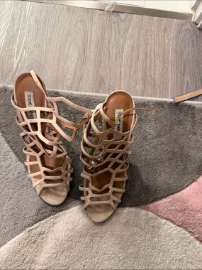 Steve Madden Blush Cage Strappy High Heel Sandals